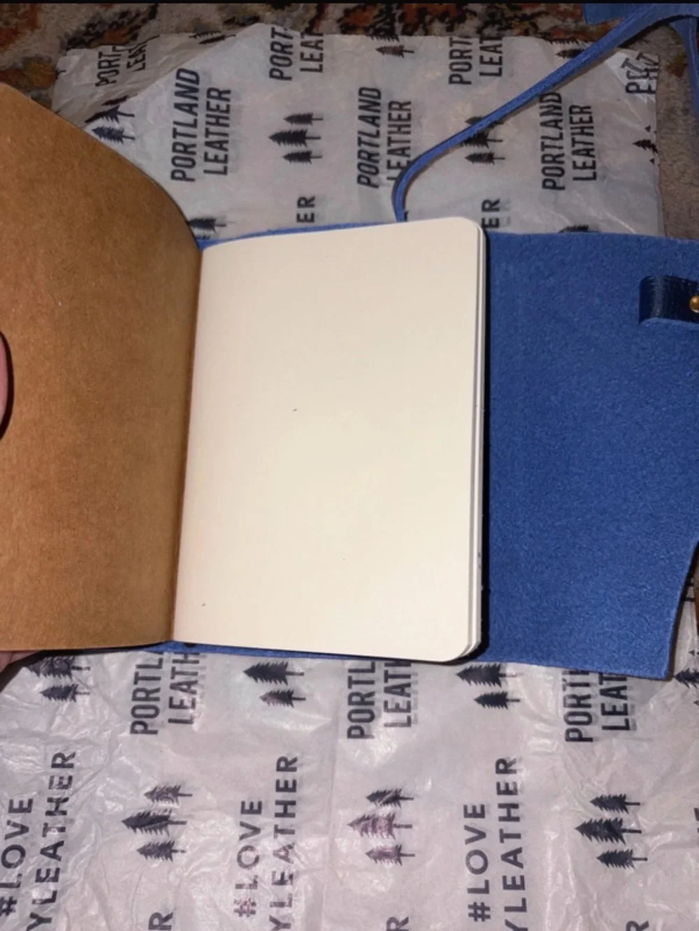 Comet Blue small wrap journal